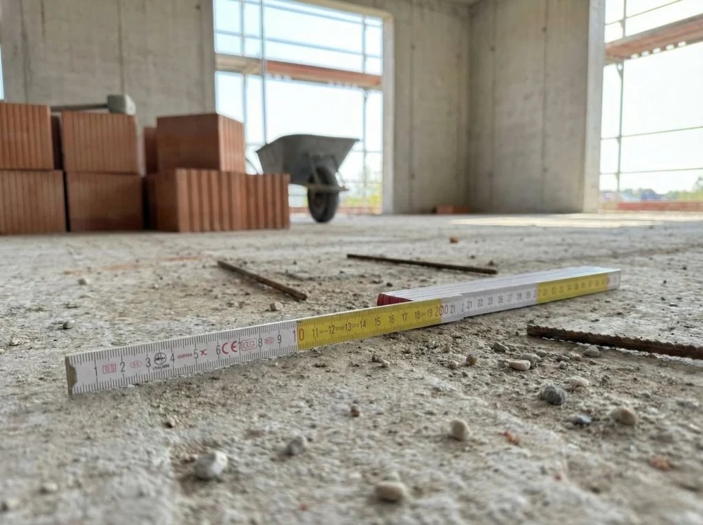 miara bialo zolta na budowie